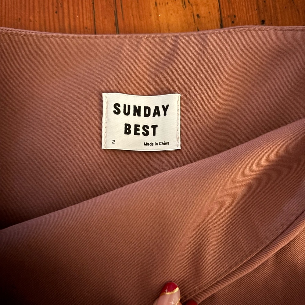 Aritzia Sunday Best light pink skirt